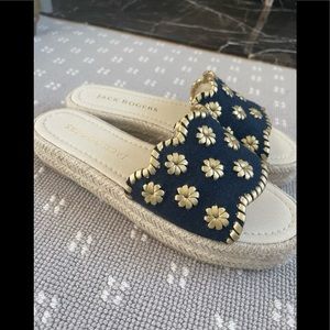 Jack Rodgers Espadrille Low Wedge Sandal